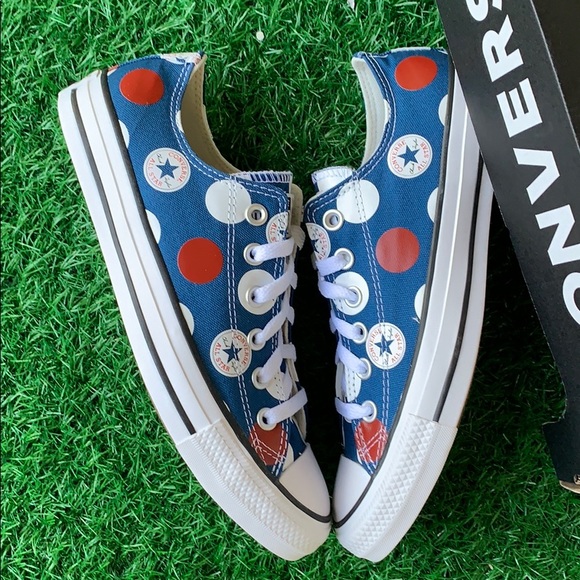 CONVERSE CTAS OX COURT BLUE/UNIVERSITY RED WMNS - Picture 15 of 16